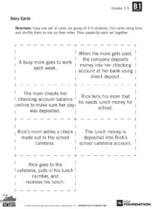 Story Cards for Banking Exercise