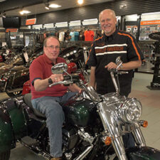 Image of Mike Keehan & Bob Szymanowski at Harley Davidson Cape Cod