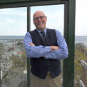 Image of David Weidner at the Pilgrim Monument in Provincetown, Massachusetts