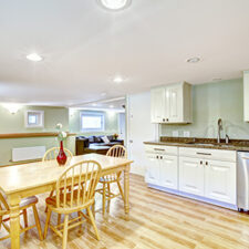 Light and bright basement apartment