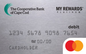 My Rewards Platinum Premium Debit Card from The Cooperative Bank of Cape Cod